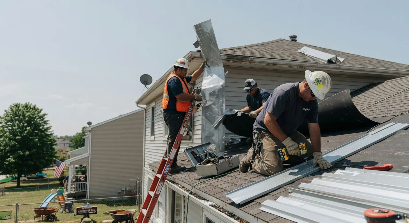 Storm Damage Metal Roof Repair in Flora Vista, NM